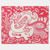 Rot Fleecedecke (Vorderseite (Horizontal))