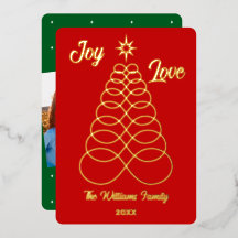 Rot-Freude&Liebe-Unendlicher Liebe Weihnachtsbaum-