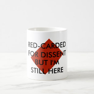Rot für abweichend, aber immer noch hier Widerstan Kaffeetasse
