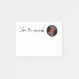 Rot für die Aufzeichnung, die Sie in den Hinweisen Post-it Klebezettel