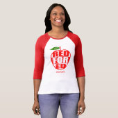 Rot für Ed #redfored Lehrer-Streik T-Shirt (Vorne ganz)