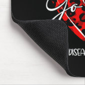 Rot für Frauen Herzerkrankungen Aufklärung Monat L Mousepad (Ecke)