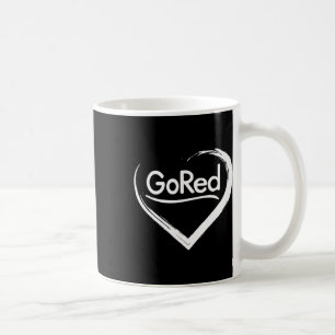 Rot für Herzerkrankungen Bewusstsein Kaffeetasse