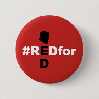 Rot für Lehrer ED Arizona Button