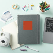Rot gebrannt (feste Farbe) Aufkleber (iPad Hülle)
