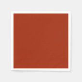 Rot gebrannt (feste Farbe) Serviette (Vorderseite)