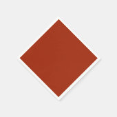 Rot gebrannt (feste Farbe) Serviette (Ecke)
