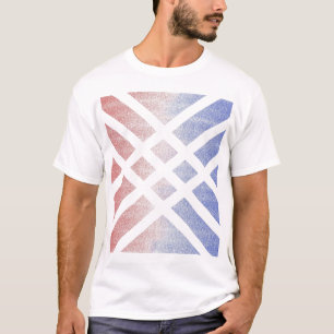 Rot gegen Blau T-Shirt