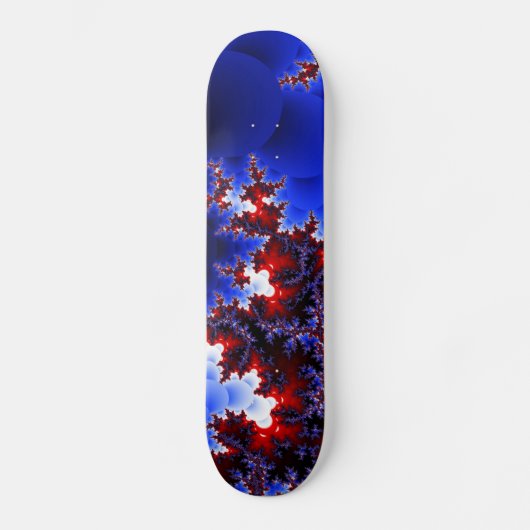 Rot gegen blaue Skateboards (Vorderseite)