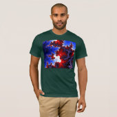 Rot gegen blaue T - Shirts (Vorne ganz)