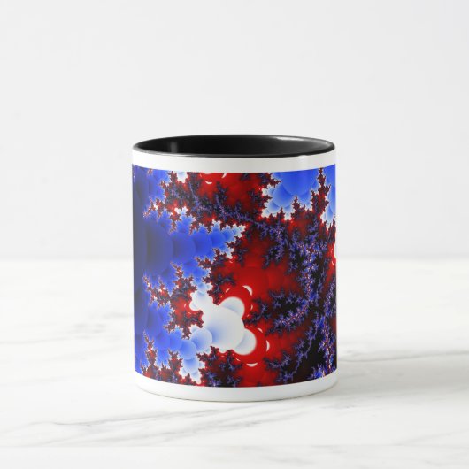 Rot gegen blaue Tassen (Zentrum)