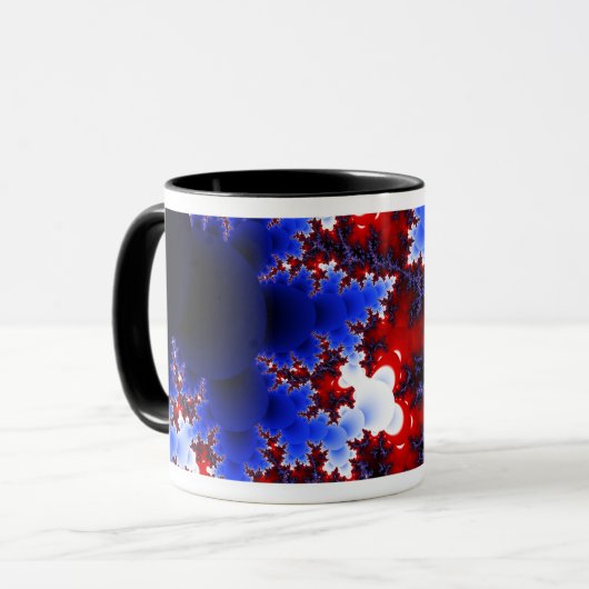 Rot gegen blaue Tassen (Vorderseite Links)