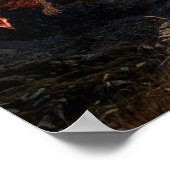 Rot gegen Grüne Drachen Schlacht Fantasy Fight Poster (Ecke)