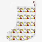 Rot gehen Team-Cheerleader Kleiner Weihnachtsstrumpf (Rückseite)