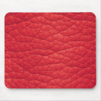 Rot geknittertes Imitat weiches ledernes Mousepad