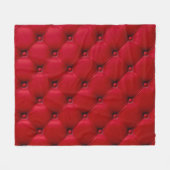 Rot geknöpfte Textur: Wiederholtes Muster. Fleecedecke (Vorderseite (Horizontal))