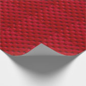 Rot geknöpfte Textur: Wiederholtes Muster. Geschenkpapier (Ecke)