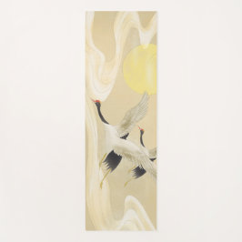 Rot gekrönter Kran im chinesischen Stil Yogamatte