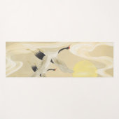 Rot gekrönter Kran im chinesischen Stil Yogamatte (Vorderseite (Horizontal))