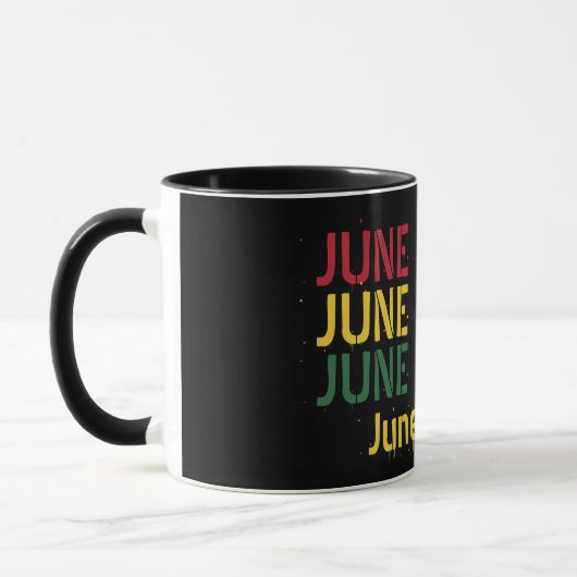 Rot Gelb am 19. Juni 1865 19 Juni Tasse (Links)