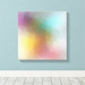 Rot-gelb-blau Lila-grün rosa Trendy Moderne Leinwanddruck (Insitu (Holzboden))