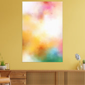 Rot-gelb-blau Lila-grünes Rosa Moderne Farben Leinwanddruck (Insitu (Wohnzimmer))