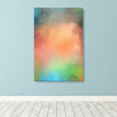 Rot Gelb Blau Moderne Abstrakte Kunst Leinwanddruck (Insitu (Holzboden))