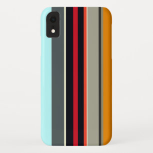 Rot-Gelb-Blau-Silber-Multicfarbene Streifen Case-Mate iPhone Hülle