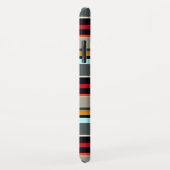 Rot-Gelb-Blau-Silber-Multicolonstreifen Case-Mate iPhone Hülle (Hinten/Rechts)