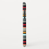 Rot-Gelb-Blau-Silber-Multicolonstreifen Case-Mate iPhone Hülle (Hinten/Links)