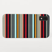 Rot-Gelb-Blau-Silber-Multicolonstreifen Case-Mate iPhone Hülle (Rückseite (Horizontal))