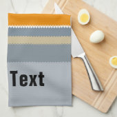 Rot-Gelb-Blau-Silber-Multicolor-Streifen-Muster Geschirrtuch (Viertel Falte)