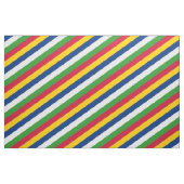 Rot, gelb, blau, weiß und grün gestreiftes Muster Stoff (Fat Quarter (45,7 x 55,9 cm))