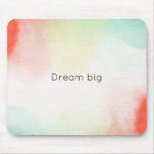 Rot-Gelb-Blüte-Gefärbte Krawatte Mousepad (Vorne)