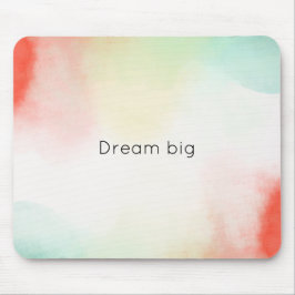 Rot-Gelb-Blüte-Gefärbte Krawatte Mousepad