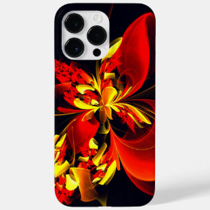 Rot-Gelb-Blüte Modernes abstraktes Kunstmuster #10 Case-Mate iPhone 14 Pro Max Hülle