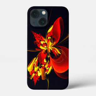 Rot-Gelb-Blüte Modernes abstraktes Kunstmuster #10 Case-Mate iPhone Hülle