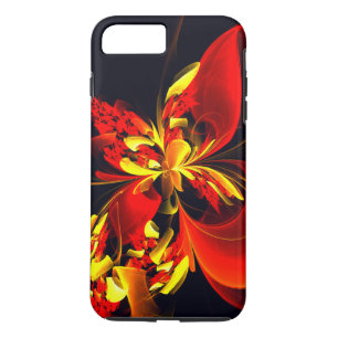 Rot-Gelb-Blüte Modernes abstraktes Kunstmuster #10 Case-Mate iPhone Hülle