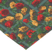 Rot-Gelb-Elegant-Rose Kurzer Tischläufer (Ecke)