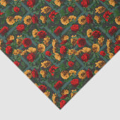 Rot-Gelb-Elegant-Rose Seidenpapier (Ausschnitt)