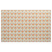 Rot / Gelb / ElfenbeinJugendstil Blume Stoff (Fat Quarter (45,7 x 55,9 cm))