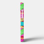 Rot-gelb-farbenes Patchwork Kunstgewerbe Case-Mate iPhone Hülle (Rückseite / Links)