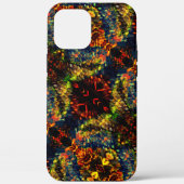 Rot-Gelb-Grün auf dunklem, Flower-Shredded-Papier? Case-Mate iPhone Hülle (Rückseite)