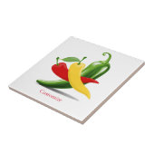 Rot-Gelb-Grün-Chili-Paprikaschoten Thunder_Cove Fliese (Seite)