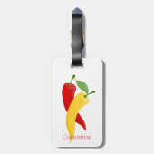 Rot-Gelb-Grün-Chili-Paprikaschoten Thunder_Cove Gepäckanhänger (Rückseite vertikal)