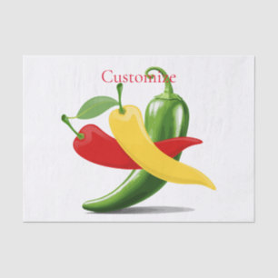 Rot-Gelb-Grün-Chili-Paprikaschoten Thunder_Cove Seidenpapier