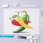 Rot-Gelb-Grün-Chili-Paprikaschoten Thunder_Cove Seidenpapier (Handwerk)