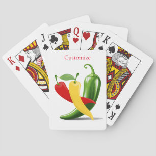 Rot-Gelb-Grün-Chili-Paprikaschoten Thunder_Cove Spielkarten