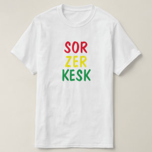 rot, gelb, grün in kurdisch - sor Kesk T-Shirt