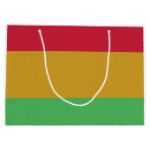 Rot-gelb-grün Jungsteinzeit Farben Große Geschenktüte (Rückseite)